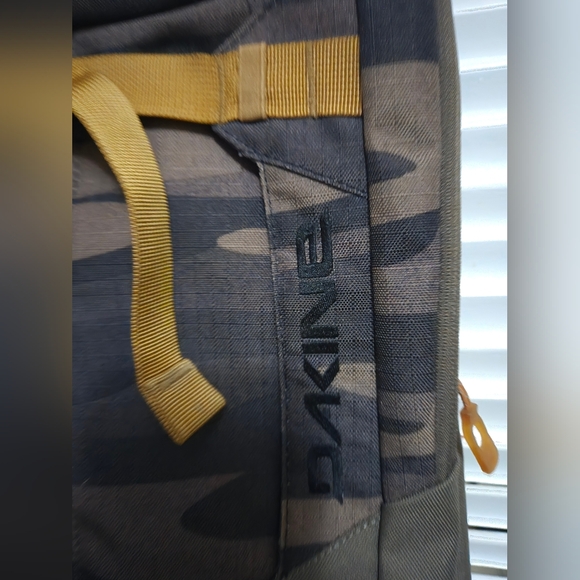 Dakine Camouflage Backpack with Yellow and Brown Accents main image 5